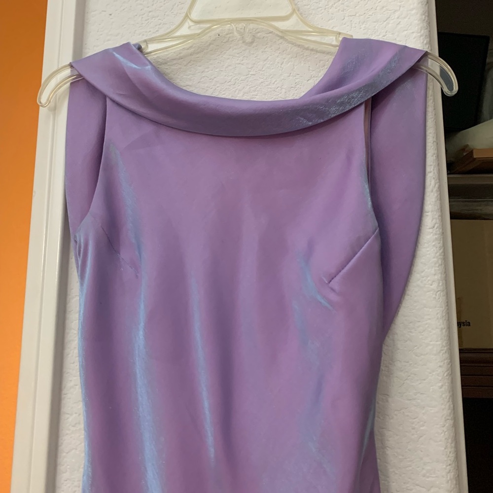 Beautiful bridesmaid/formal metallic purple dress